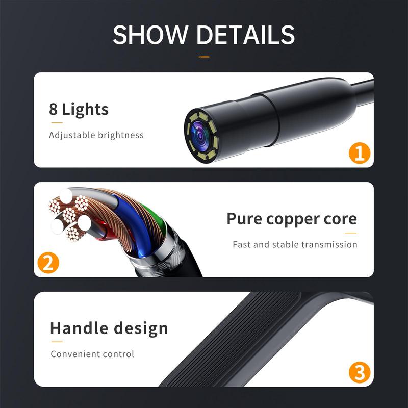 1080P Pipe Endoscope Camera with Light