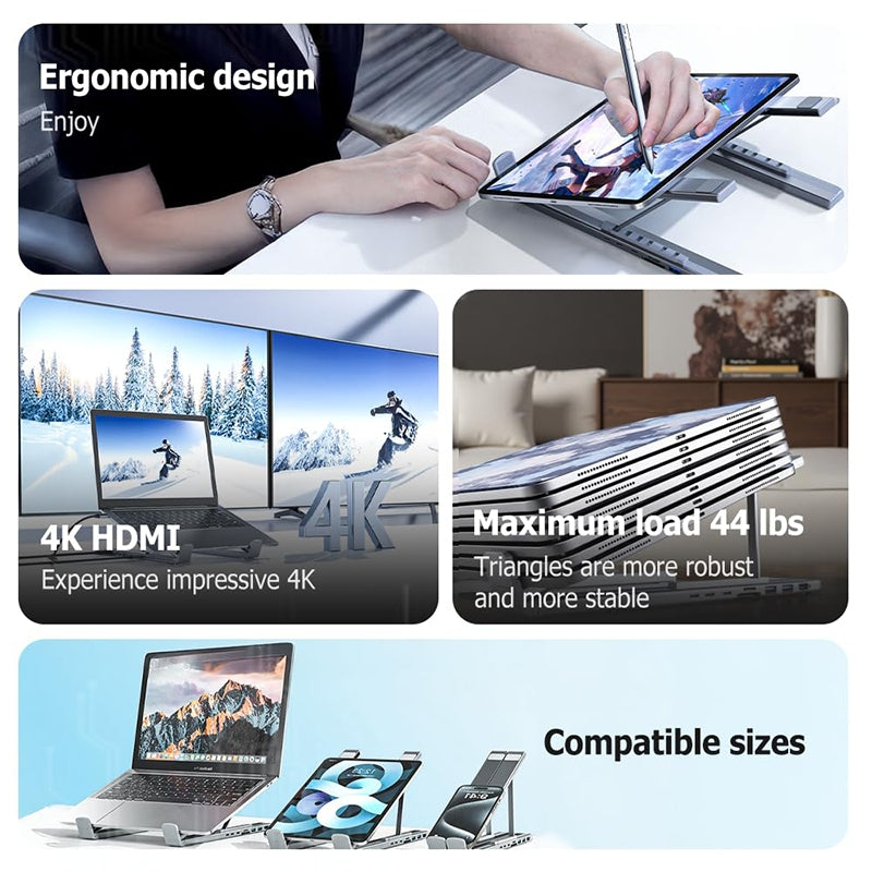 8-in-1 USB-C Laptop Docking Station