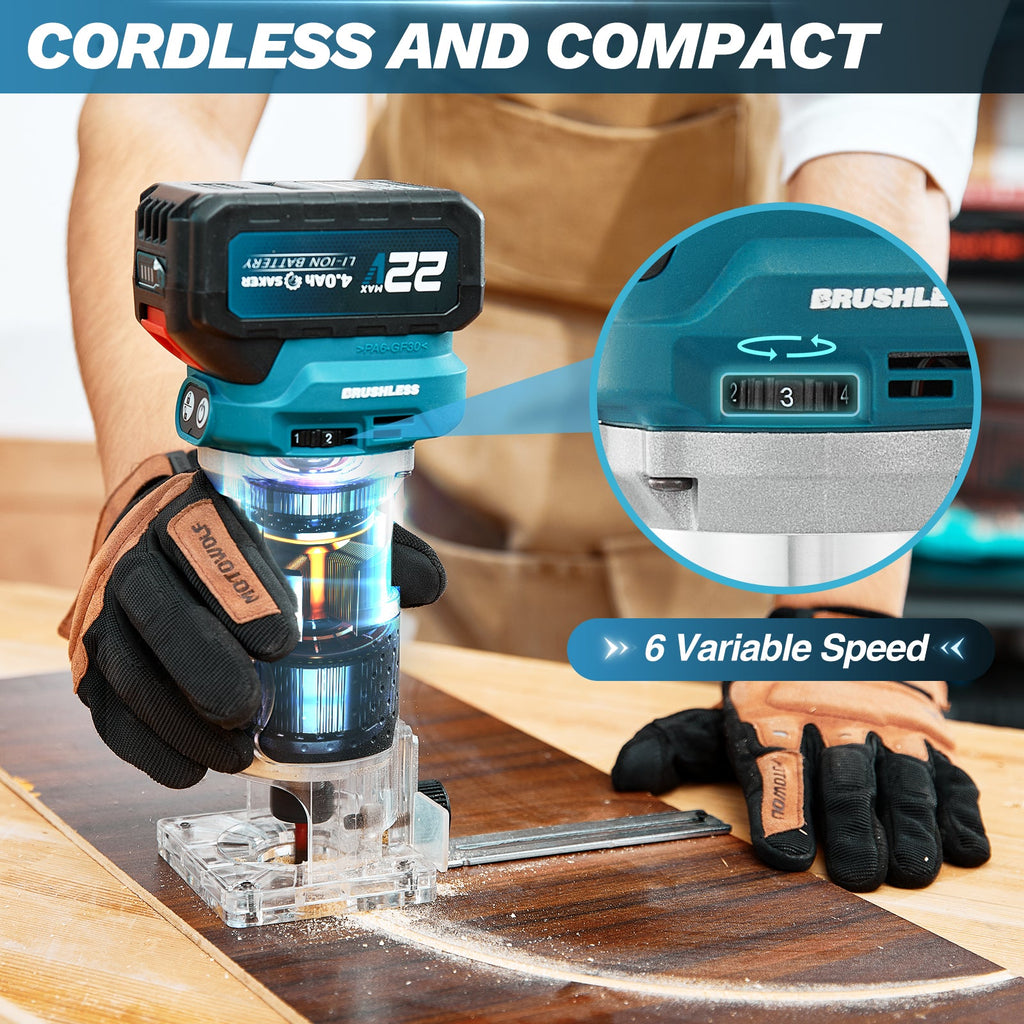Cordless Brushless Router Tool