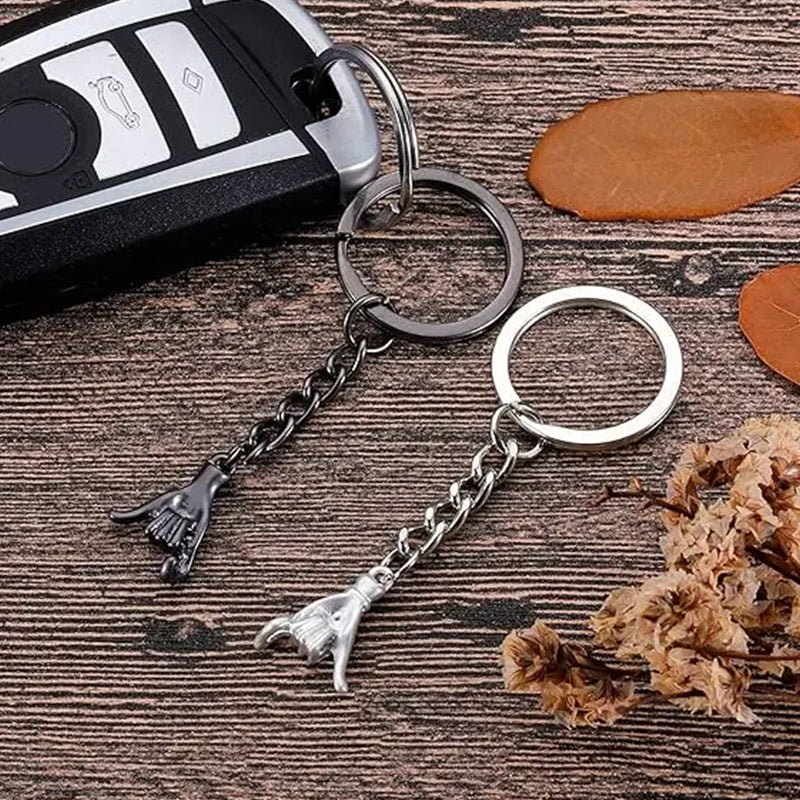 Couples Hand In Hand Keychain Set