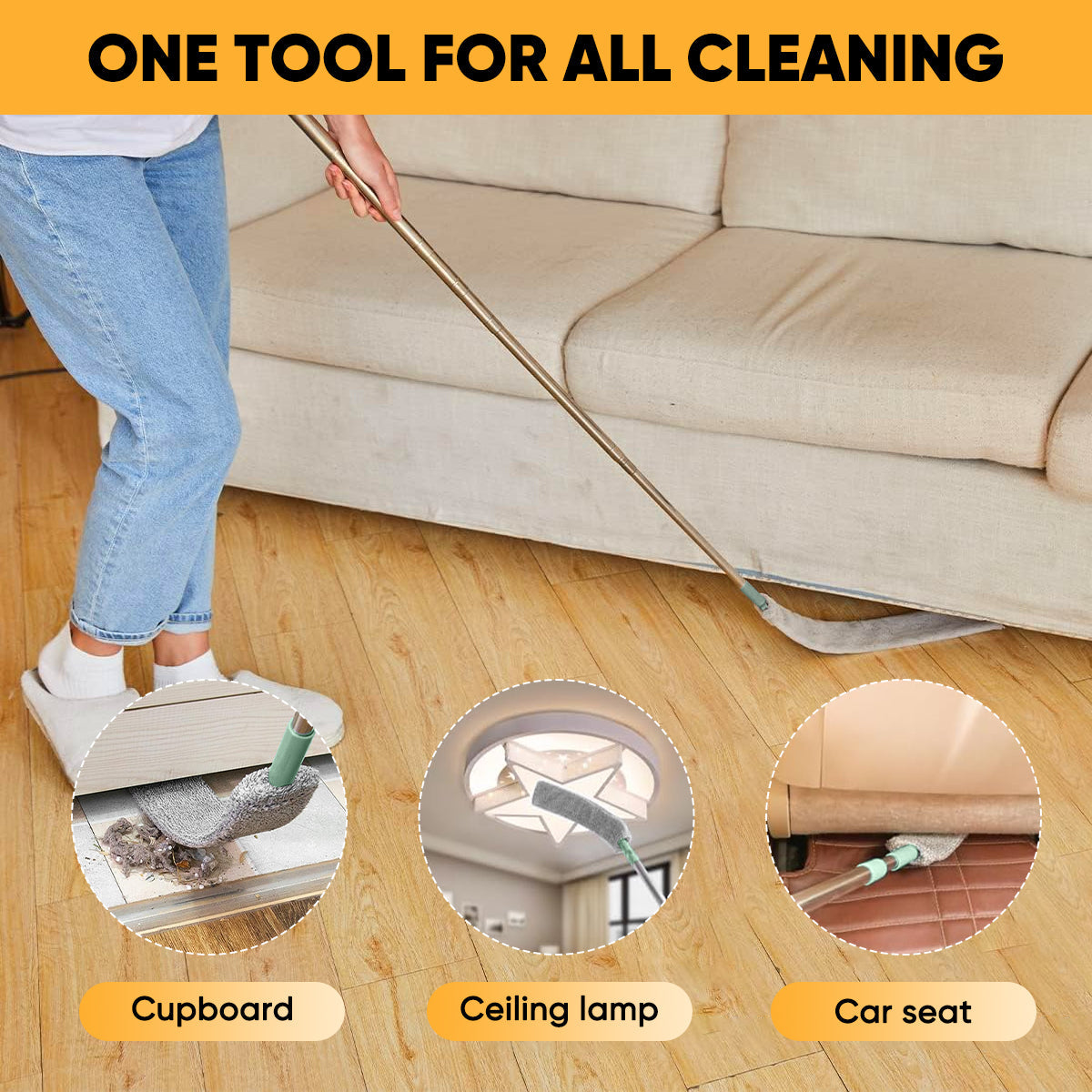 Retractable Gap Dust Cleaning Artifact