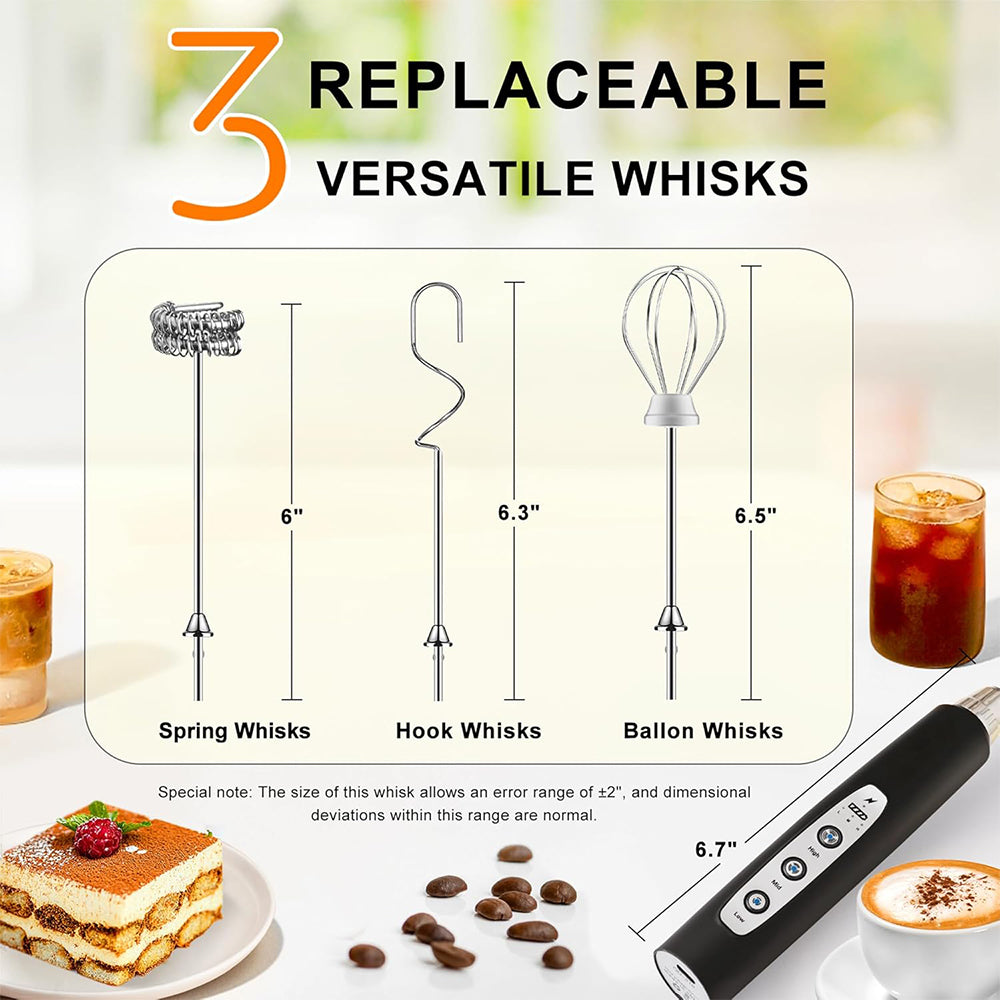 Rechargeable Electric Milk Frother