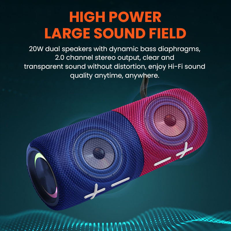 Magnetic Dual Splittable Bluetooth Speaker