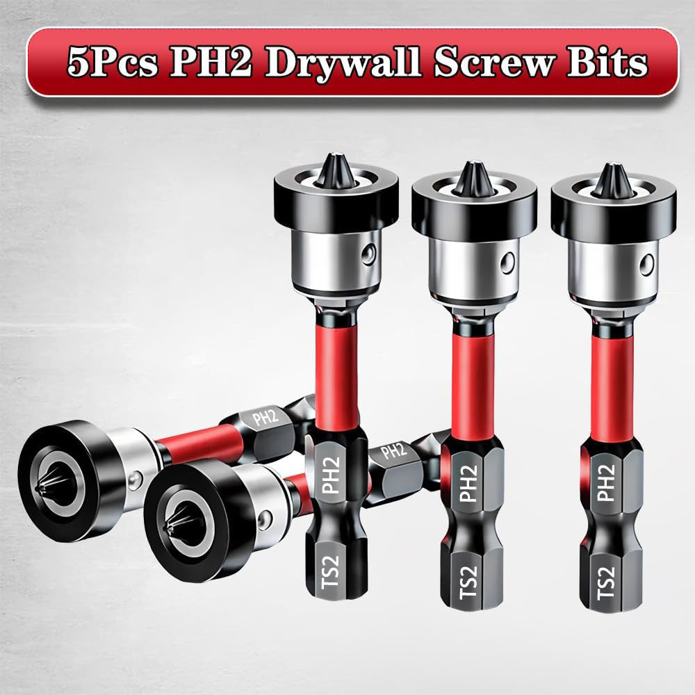 Drywall Screw Setter Magnetic PH2 Bits