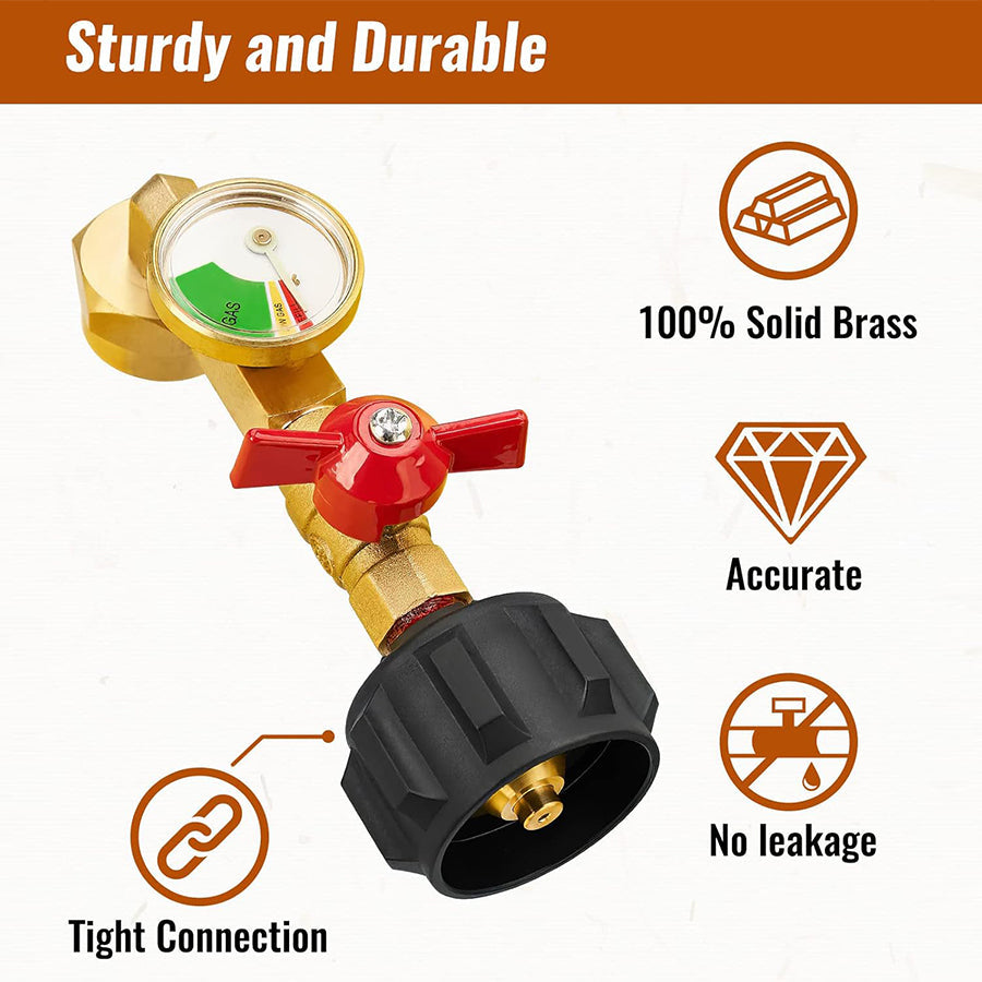Propane tank filling adapter