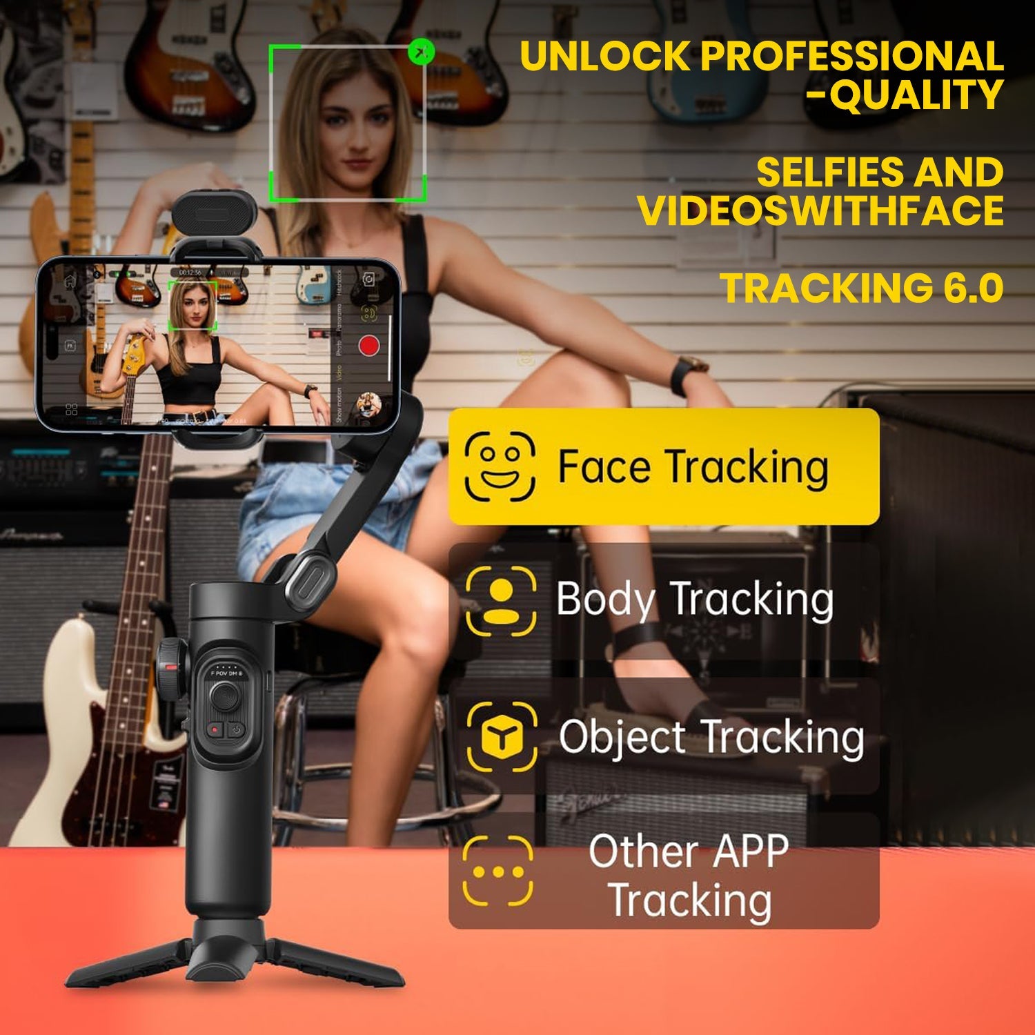 Auto Face Tracking Tripod Stand