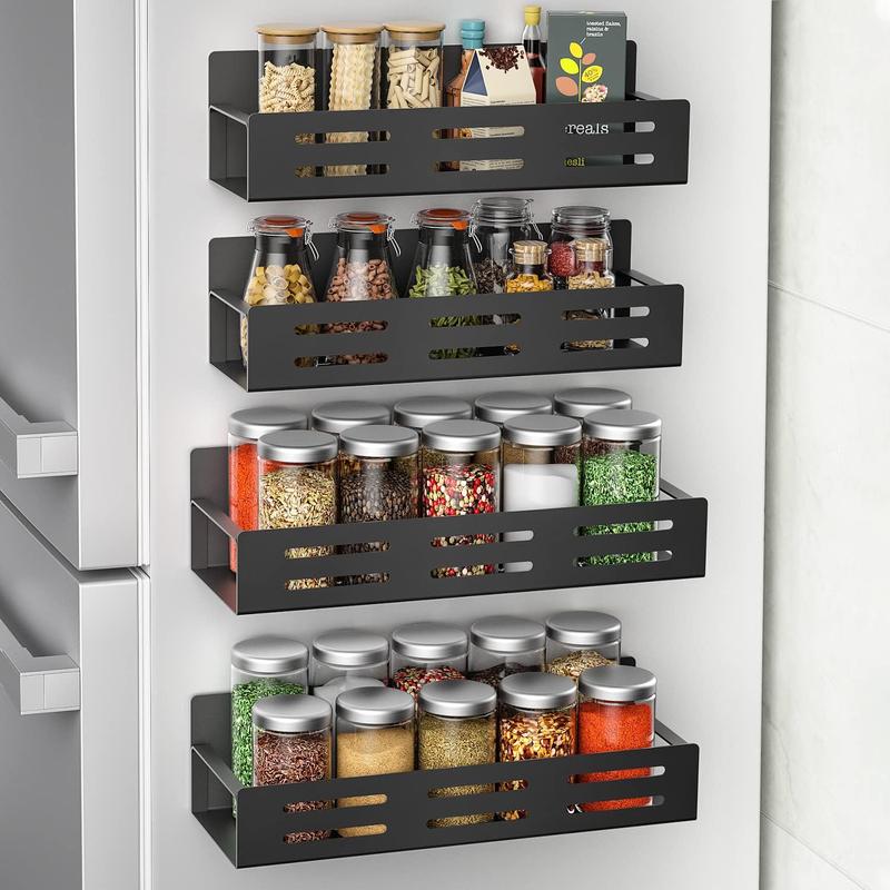 Moveable Magnetic Refrigerator Storage Rack
