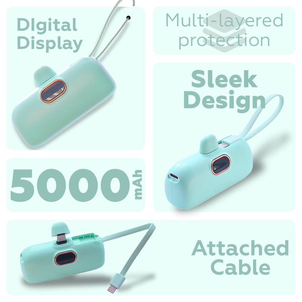 Digital Display Capsule Power Bank