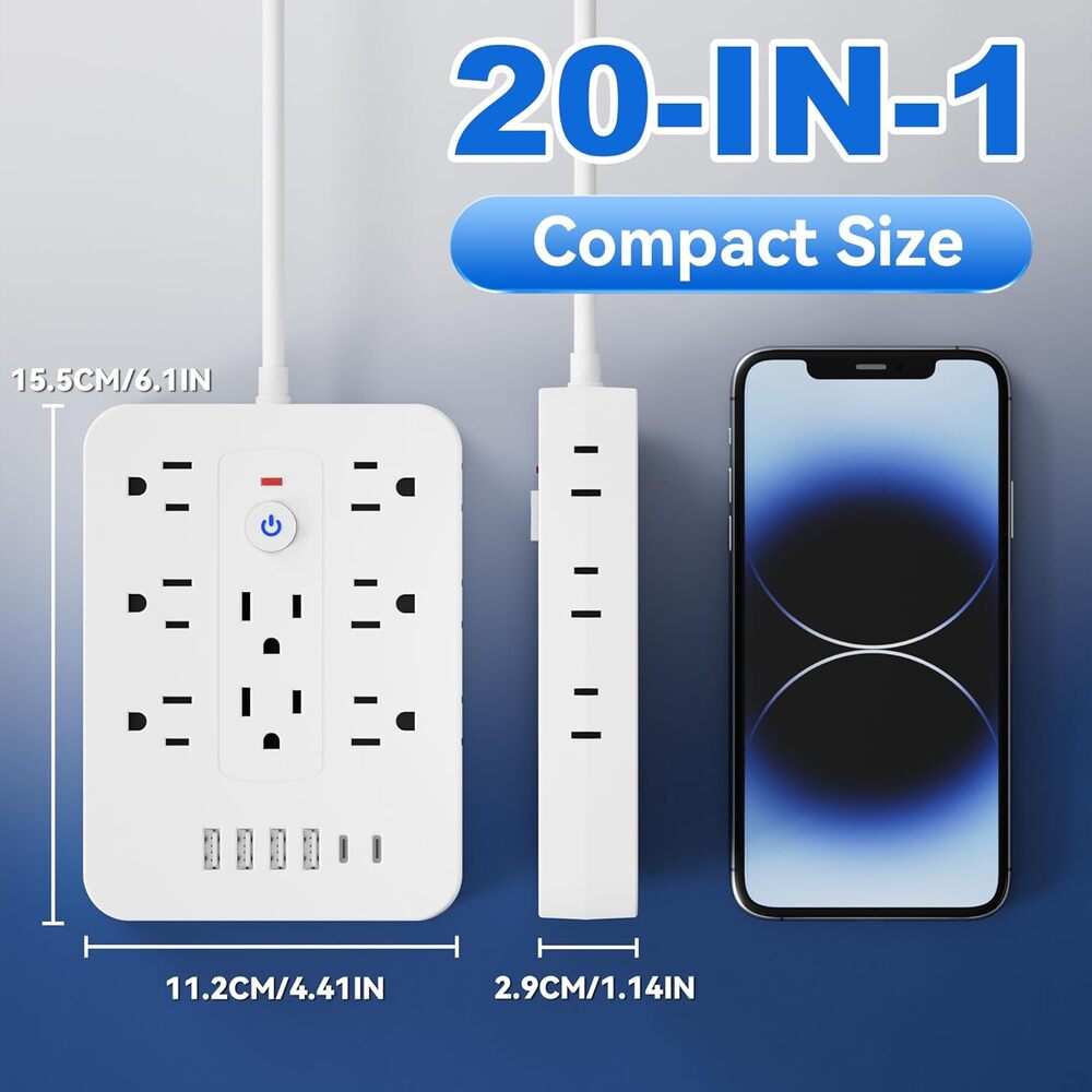20-in-1 Surge Protector Power Strip