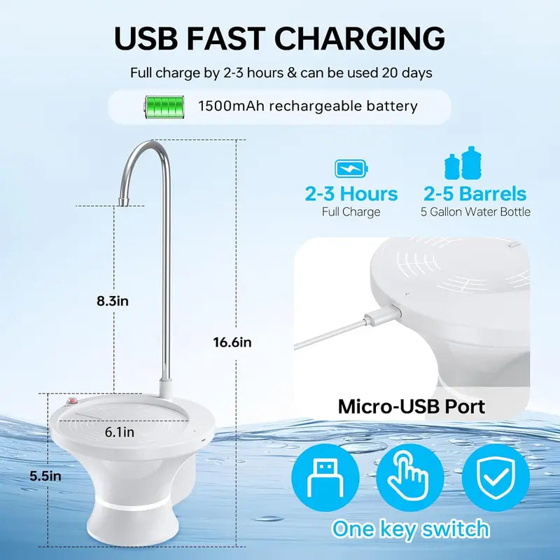Automatic Electric Water Bottle Pump