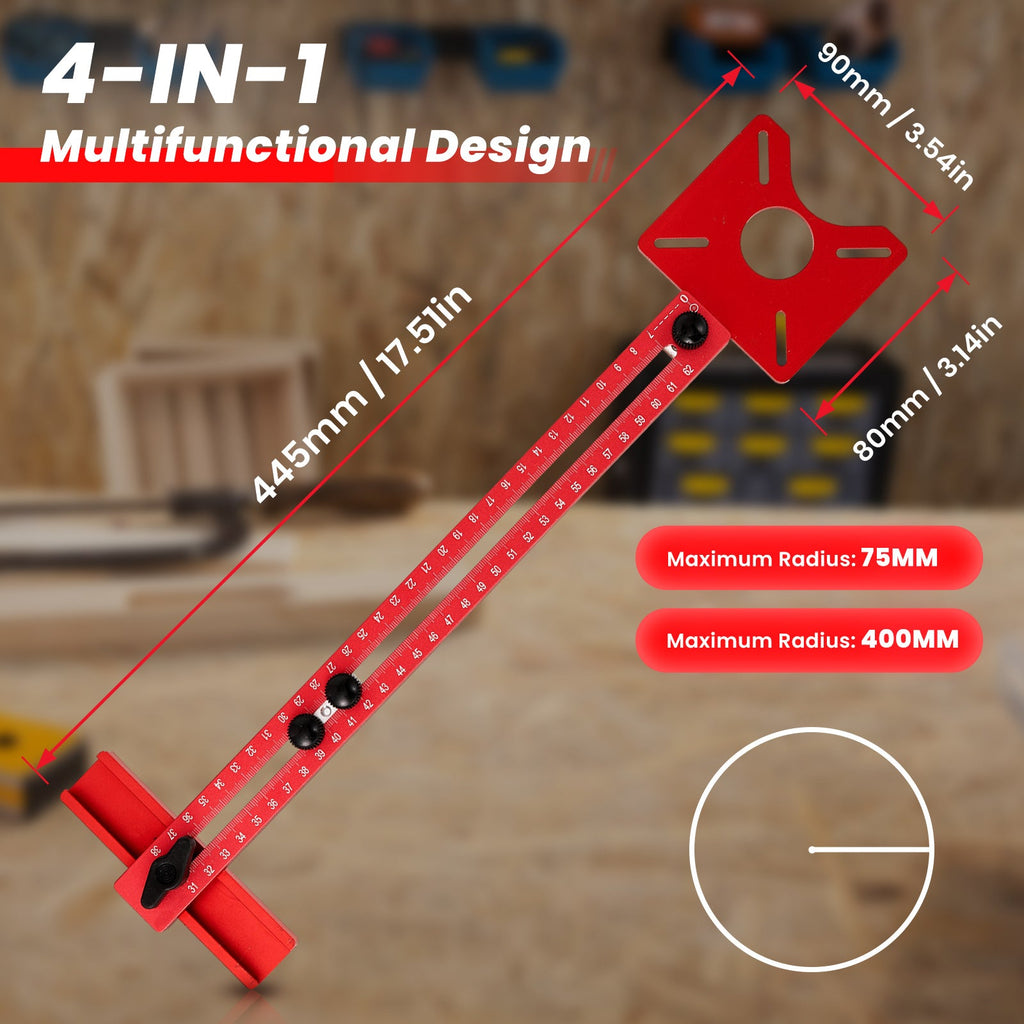 Robust Woodworking Bracket for Milling Tasks - ® 4 in 1 Router Milling Groove Bracket