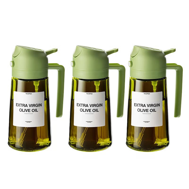 2-in-1 Glass Oil Sprayer and Dispenser