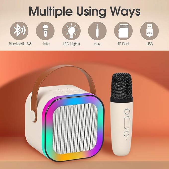 Portable Wireless Karaoke Speaker with Microphone