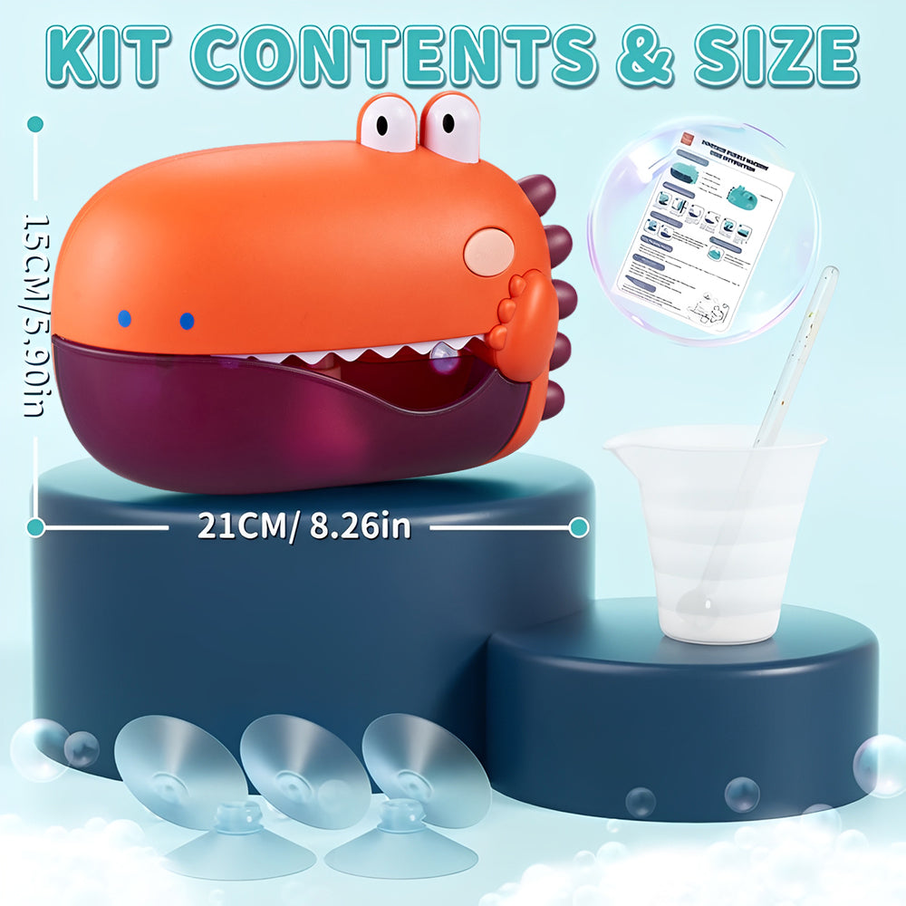 Dinosaur Bath Bubble Machine Toy