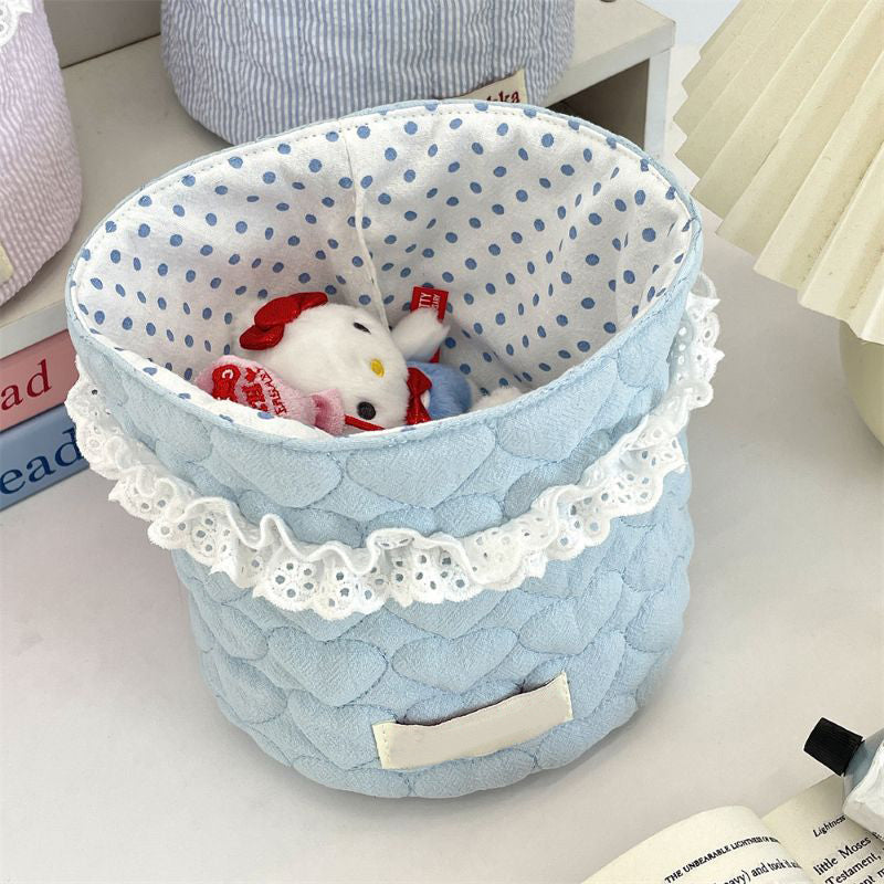 Fabric Desktop Storage Basket Organizer
