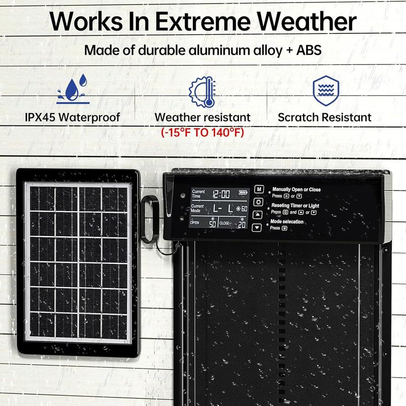 Automatic Chicken Coop Door Solar Powered