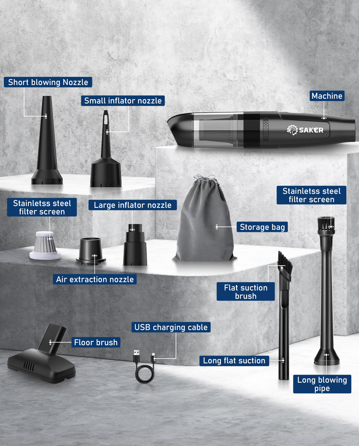 Car Vacuum Portable Cordless