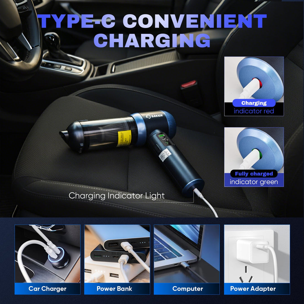 4 in 1 Handheld Car Vacuum
