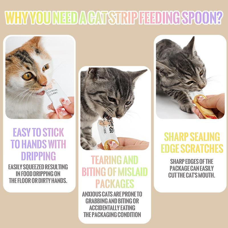 Cat Treat Squeeze Feeding Spoon