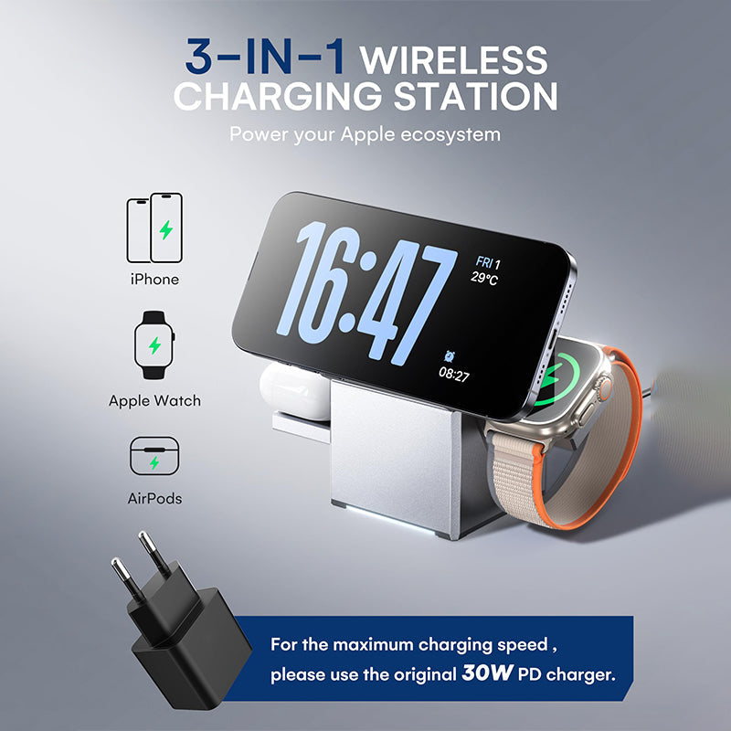 3 in 1 Charging Station for Apple