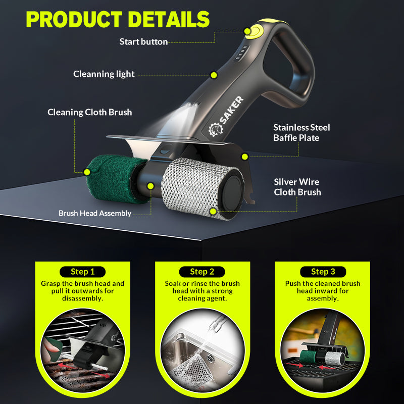 ® Electric Grill Brush for Outdoor Grill
