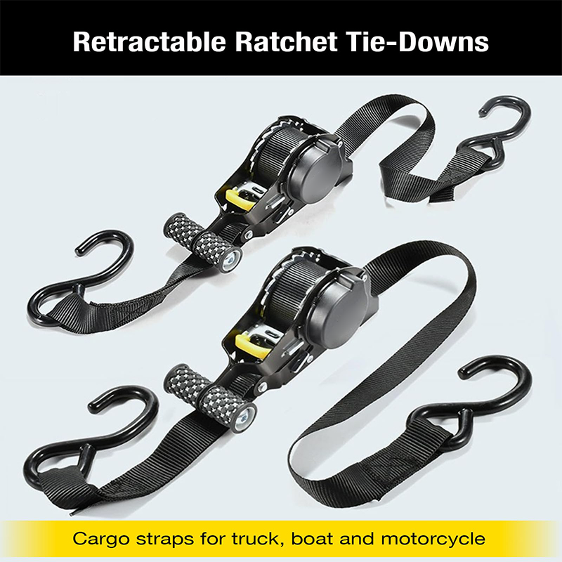 Automatic Retractable Heavy-Duty Ratchet Strap
