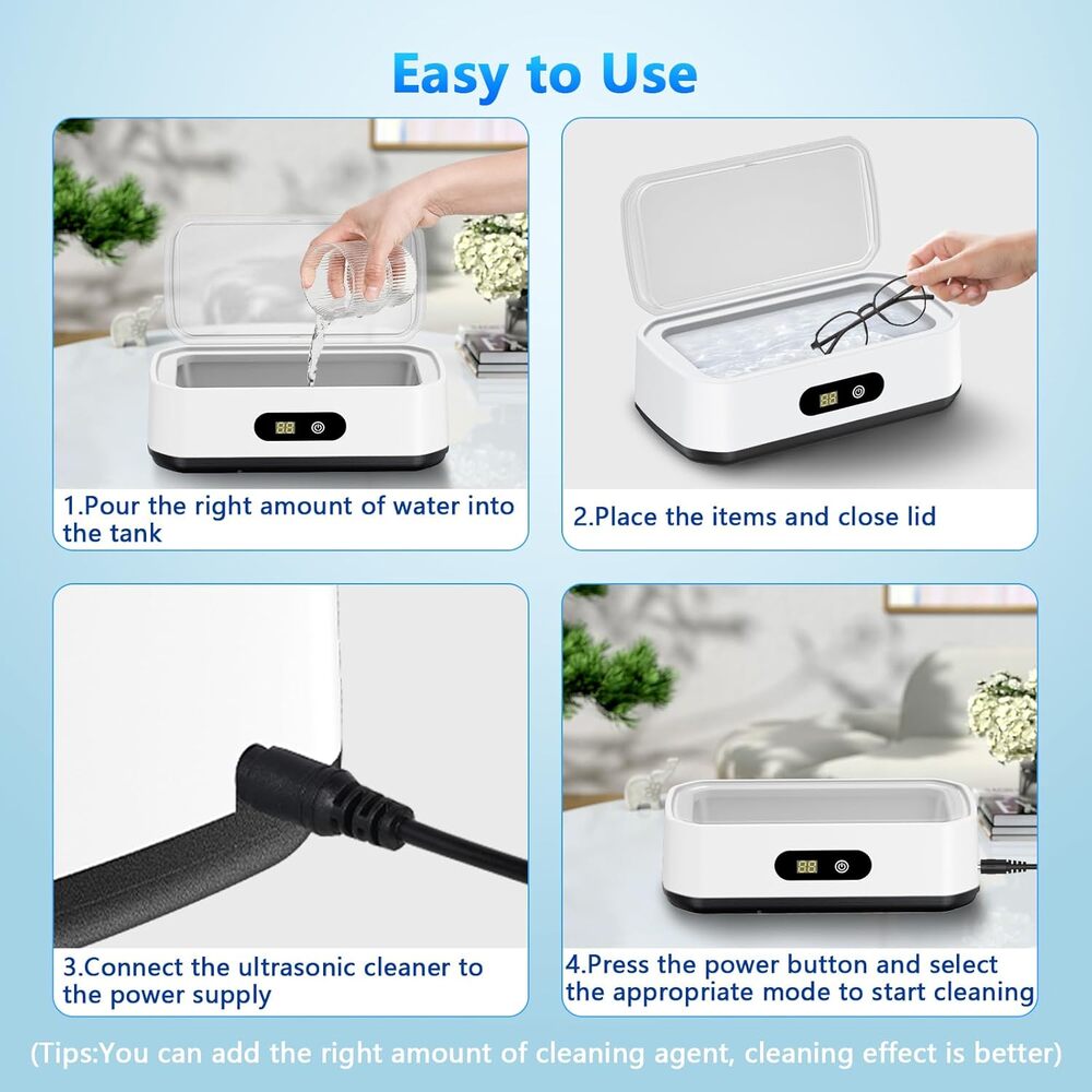 Large Capacity Ultrasonic Jewelry Cleaner