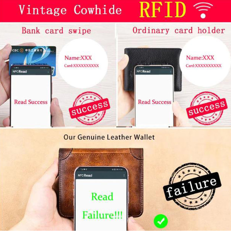 Genuine Leather Slim Wallet