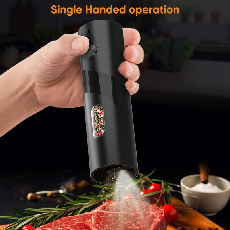 Electric Salt and Pepper Grinder Set with Charging Base