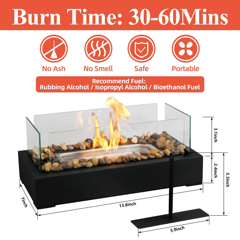 Tabletop Alcohol Fireplace Lamp