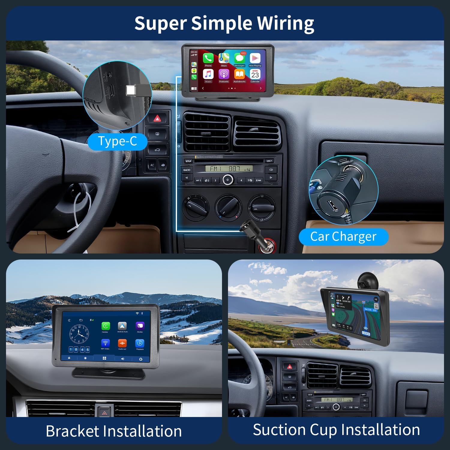 Compatible Wireless CarPlay Screen