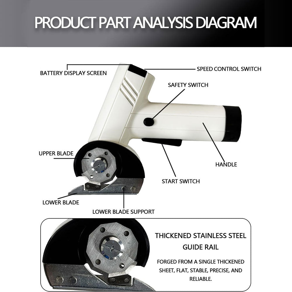 Cordless Electric Cutter With Display