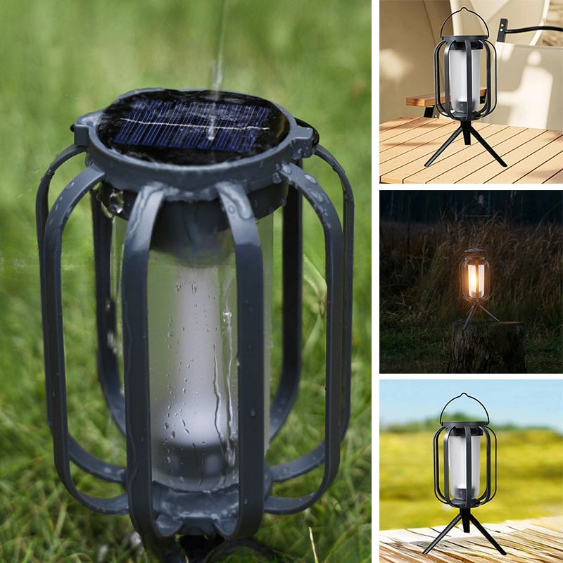Solar lantern outdoor light with 4 Modes