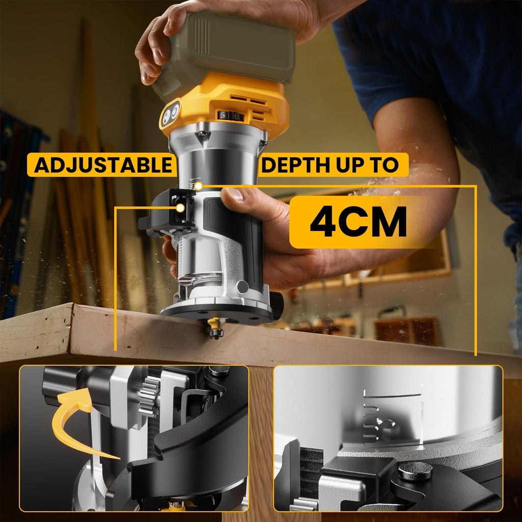 Cordless Compact Router With Battery