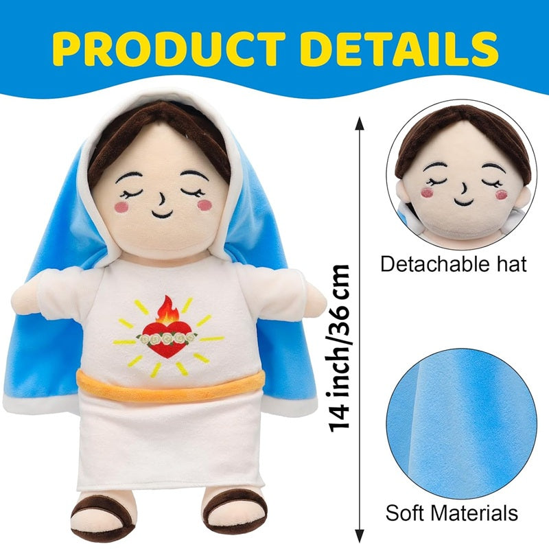 Breathing Virgin Mary Plush Doll