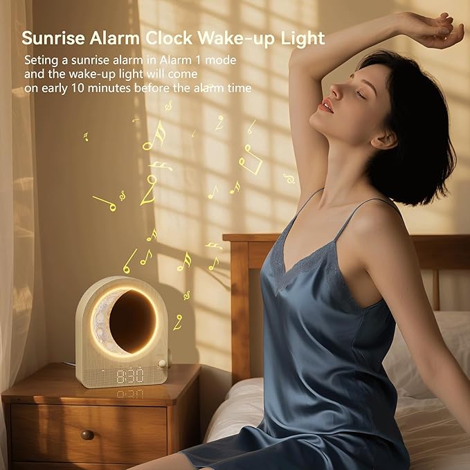 Sunrise Alarm Clock With White Noise