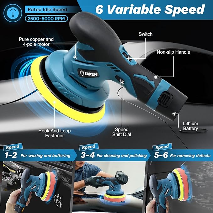 Cordless Car Buffer Polisher