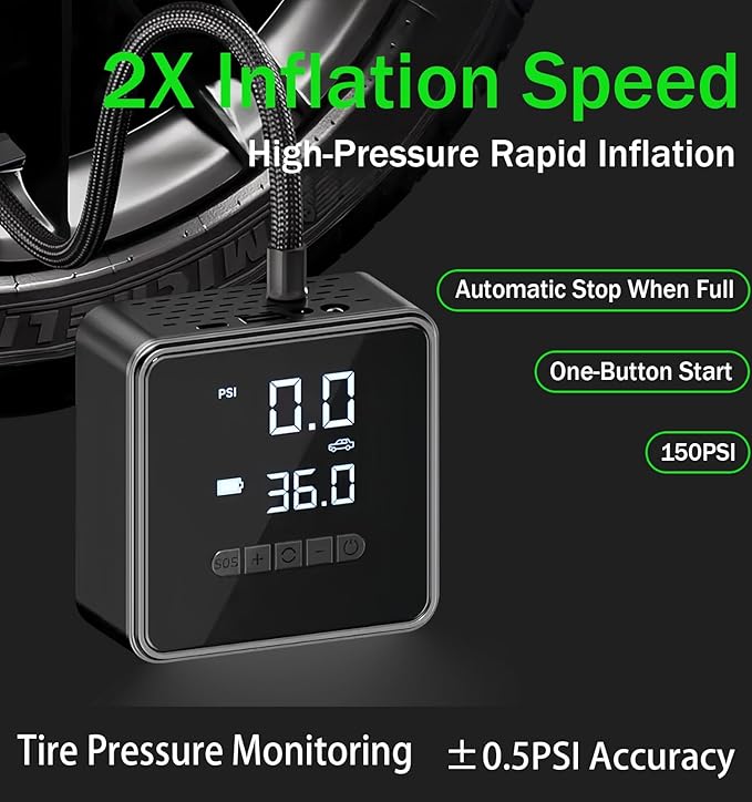 High Pressure Portable Tire Inflator