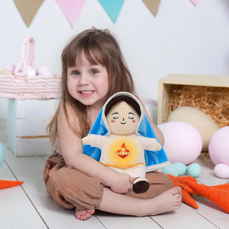 Breathing Virgin Mary Plush Doll
