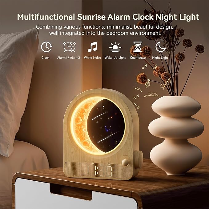 Sunrise Alarm Clock With White Noise