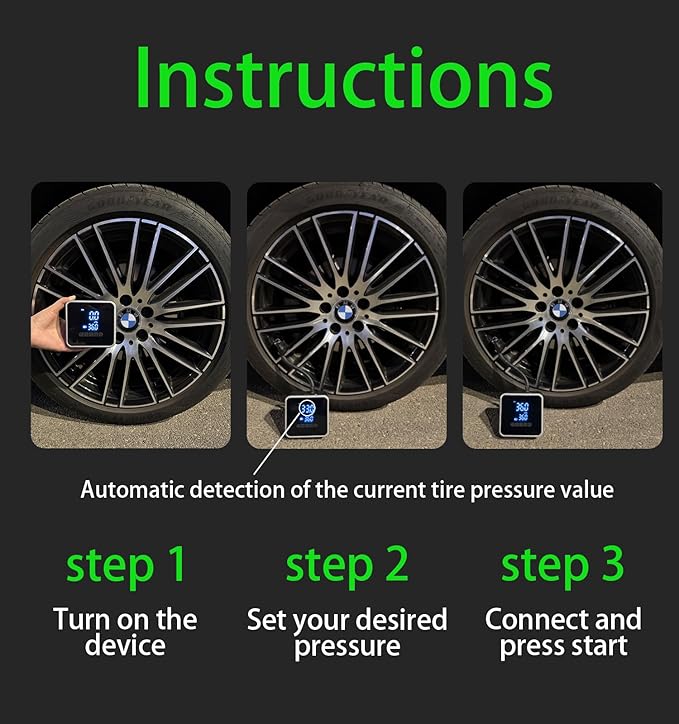 High Pressure Portable Tire Inflator
