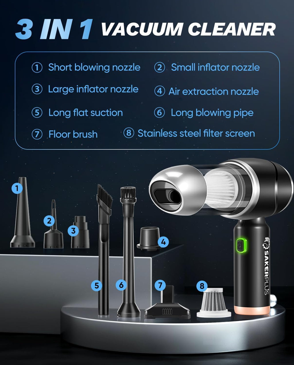 Car Vacuum Portable Cordless