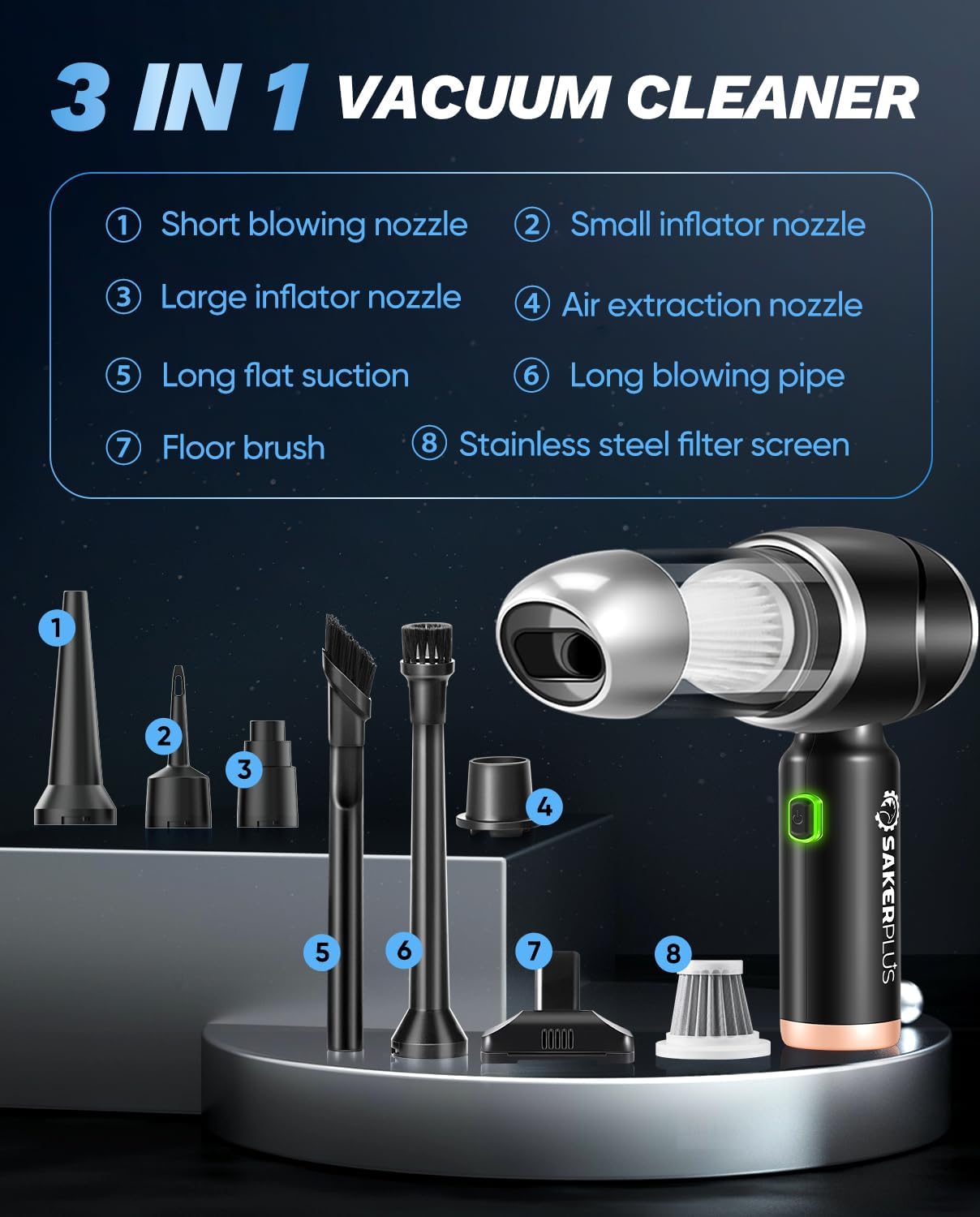 Car Vacuum Portable Cordless
