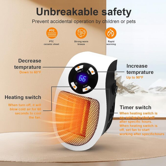 Smart Plug Programmable Space Heater