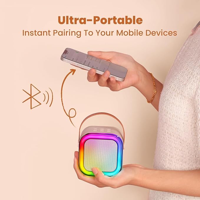 Portable Wireless Karaoke Speaker with Microphone