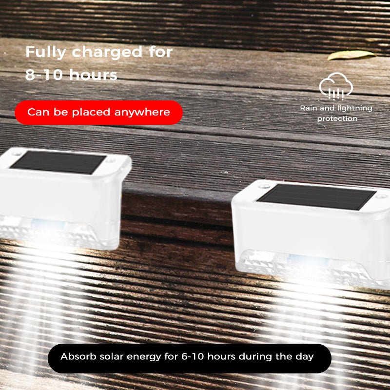 Solar Deck Lights Outdoor 4 Pack