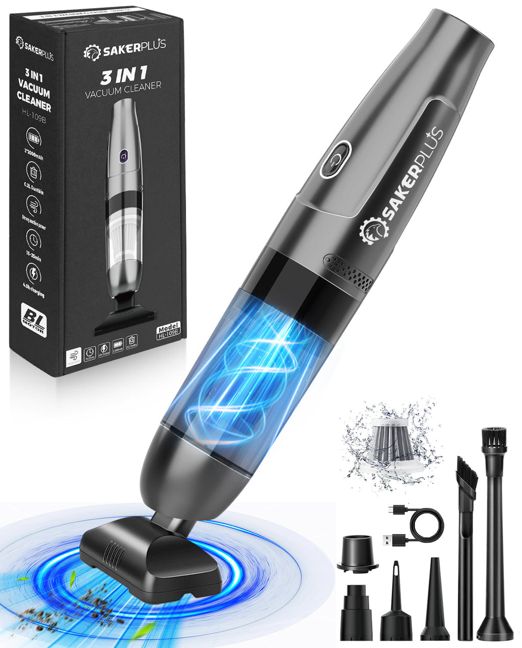 Car Vacuum Portable Cordless