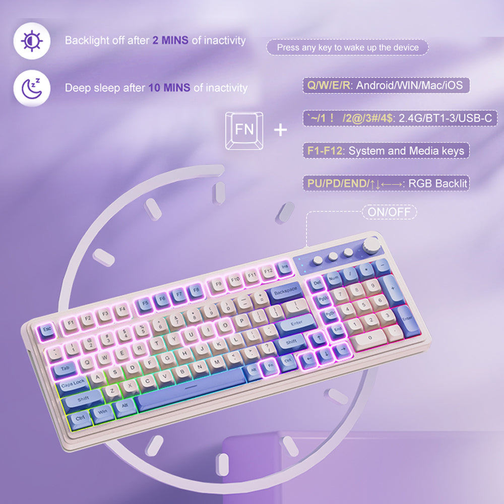 Tri-Mode RGB Gaming Keyboard