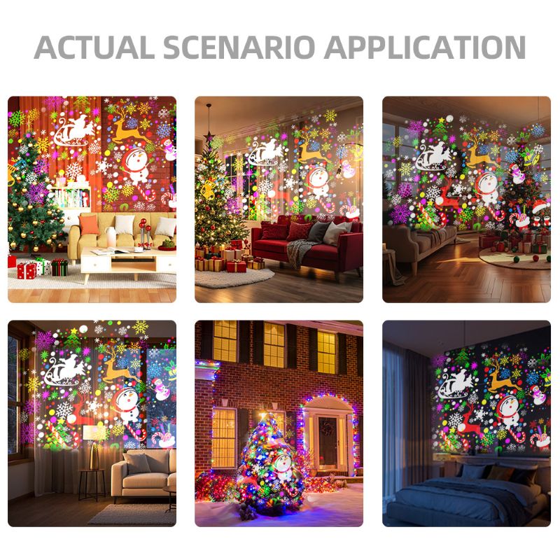 Holiday Snowflake LED Projector Lights
