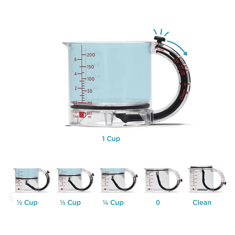 Adjustable Multi-Functional Measuring Cup